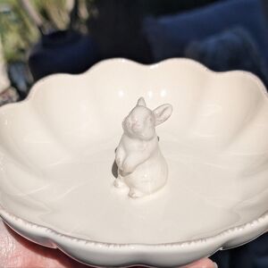 Bunny Scalloped Candy Bowl